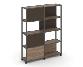 Стеллаж 5 уровней 2 секции VR.LT-STK-515.10 1970x400x2000 Shelf Mobile images