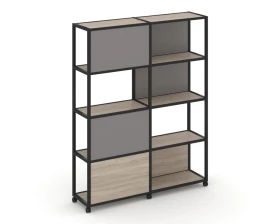 Стеллаж 5 уровней 2 секции VR.LT-STK-515.10 1970x400x2000 Shelf Mobile images