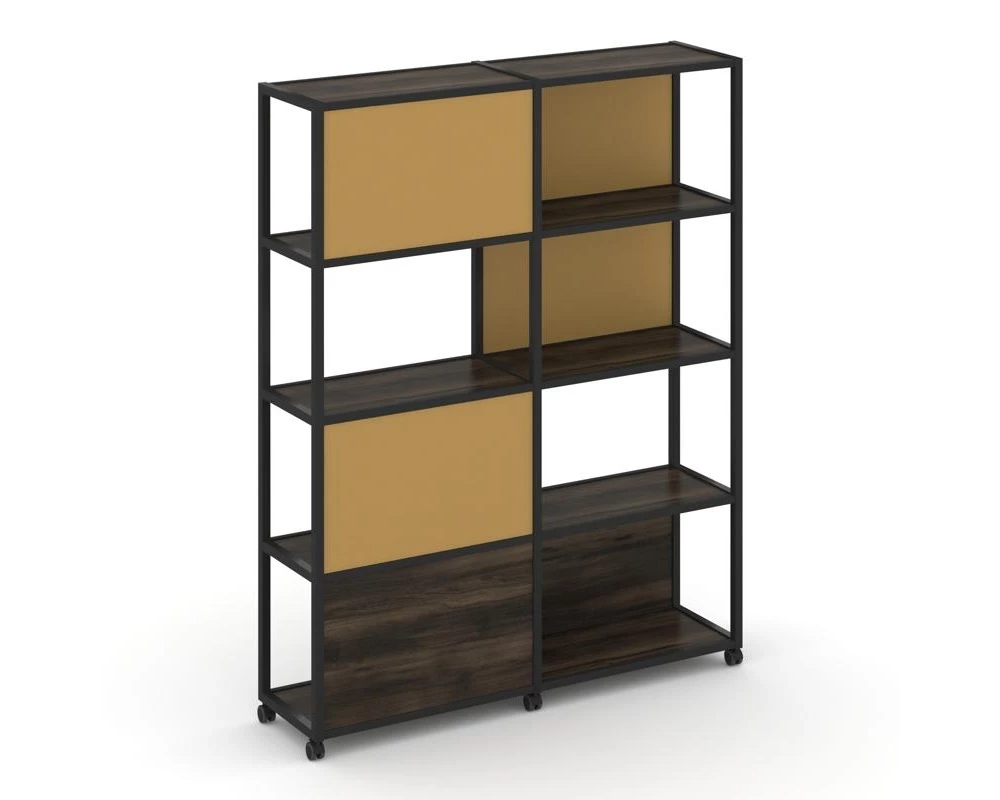 Стеллаж 5 уровней 2 секции VR.LT-STK-515.10 1970x400x2000 Shelf Mobile