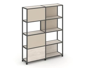 Стеллаж 5 уровней 2 секции VR.LT-STK-515.10 1970x400x2000 Shelf Mobile images