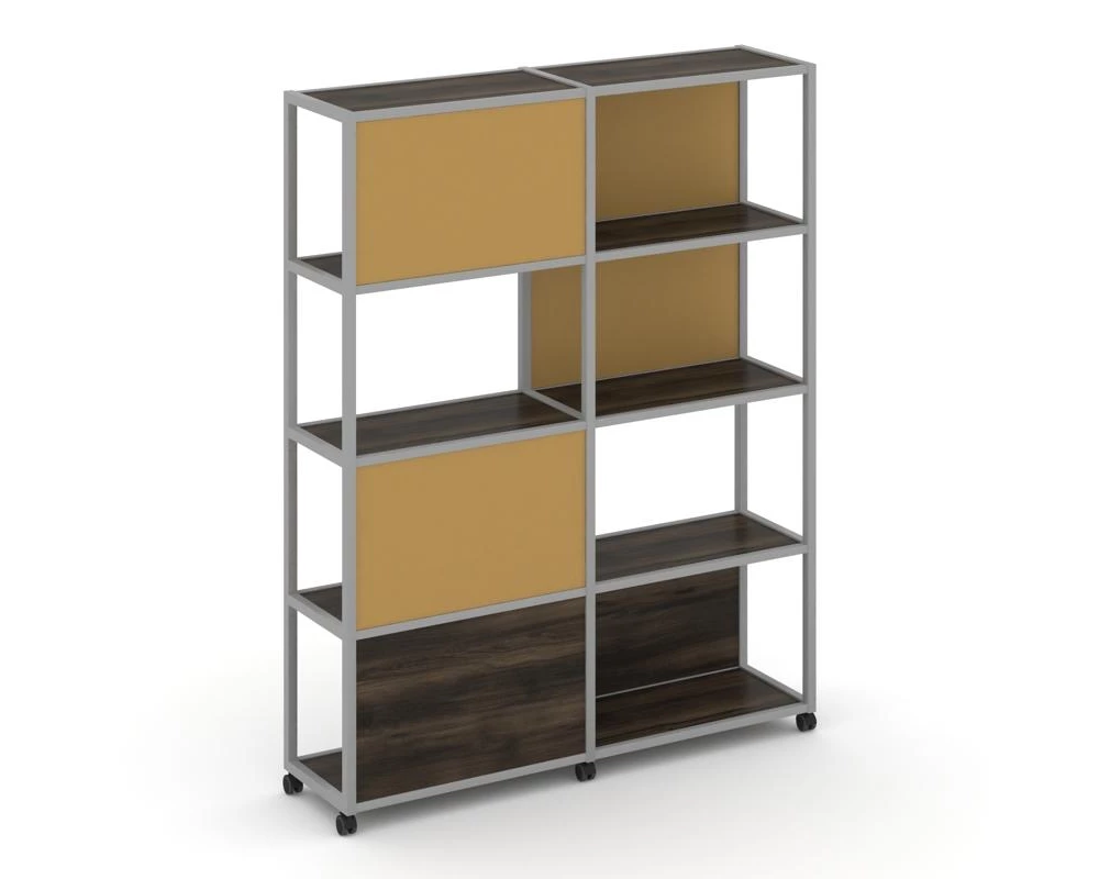 Стеллаж 5 уровней 2 секции VR.LT-STK-515.10 1970x400x2000 Shelf Mobile