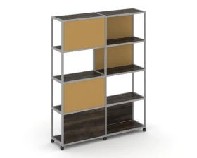 Стеллаж 5 уровней 2 секции VR.LT-STK-515.10 1970x400x2000 Shelf Mobile images