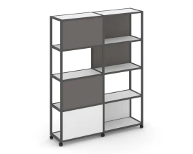 Стеллаж 5 уровней 2 секции VR.LT-STK-515.10 1970x400x2000 Shelf Mobile images