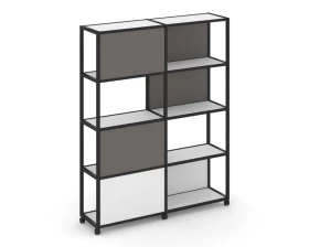 Стеллаж 5 уровней 2 секции VR.LT-STK-515.10 1970x400x2000 Shelf Mobile images