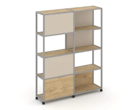 Стеллаж 5 уровней 2 секции VR.LT-STK-515.10 1970x400x2000 Shelf Mobile images