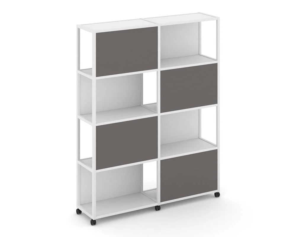 Стеллаж 5 уровней 2 секции VR.LT-STK-516.12 2370x400x2000 Shelf Mobile