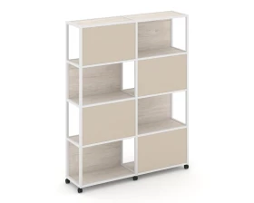 Стеллаж 5 уровней 2 секции VR.LT-STK-516.12 2370x400x2000 Shelf Mobile images