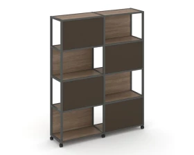 Стеллаж 5 уровней 2 секции VR.LT-STK-516.12 2370x400x2000 Shelf Mobile images