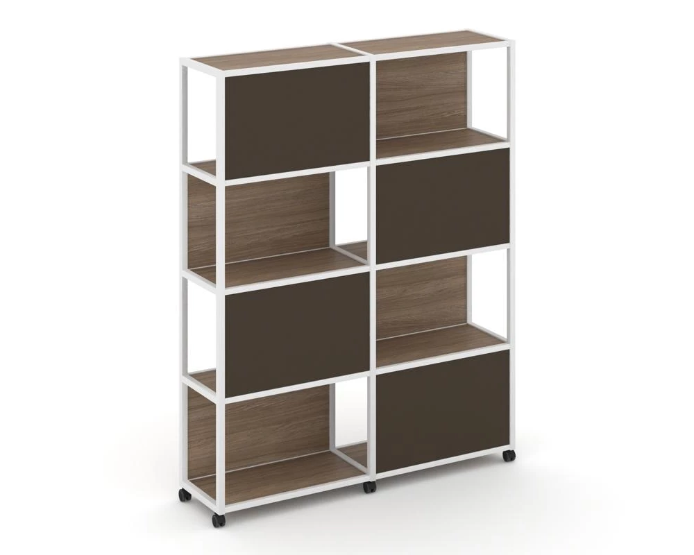 Стеллаж 5 уровней 2 секции VR.LT-STK-516.12 2370x400x2000 Shelf Mobile