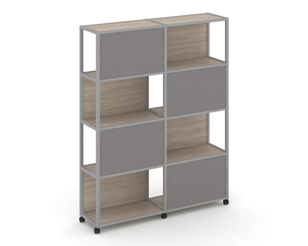 Стеллаж 5 уровней 2 секции VR.LT-STK-516.12 2370x400x2000 Shelf Mobile