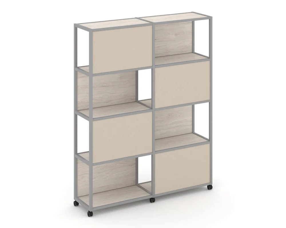 Стеллаж 5 уровней 2 секции VR.LT-STK-516.12 2370x400x2000 Shelf Mobile