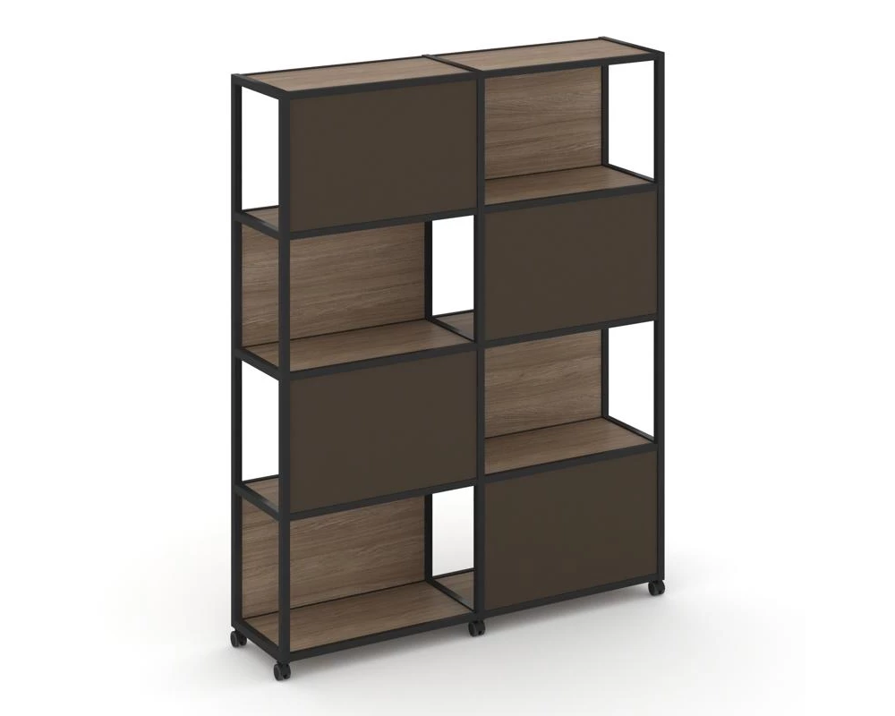 Стеллаж 5 уровней 2 секции VR.LT-STK-516.12 2370x400x2000 Shelf Mobile