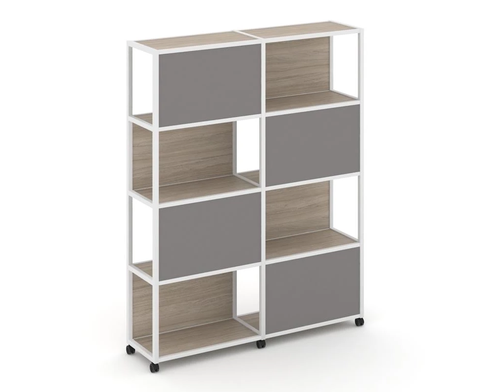 Стеллаж 5 уровней 2 секции VR.LT-STK-516.12 2370x400x2000 Shelf Mobile