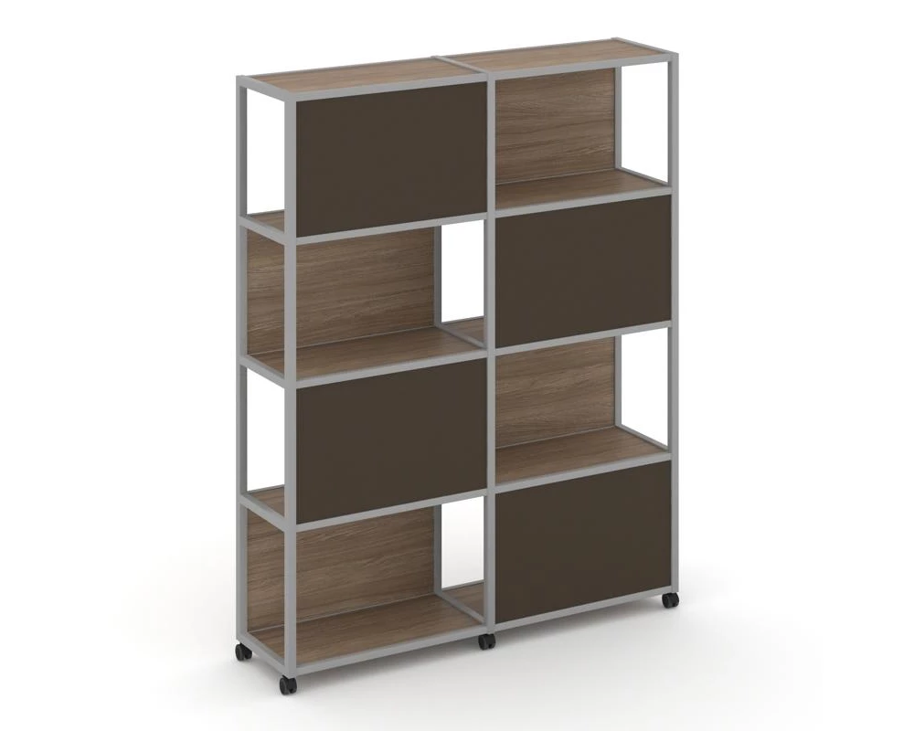 Стеллаж 5 уровней 2 секции VR.LT-STK-516.12 2370x400x2000 Shelf Mobile