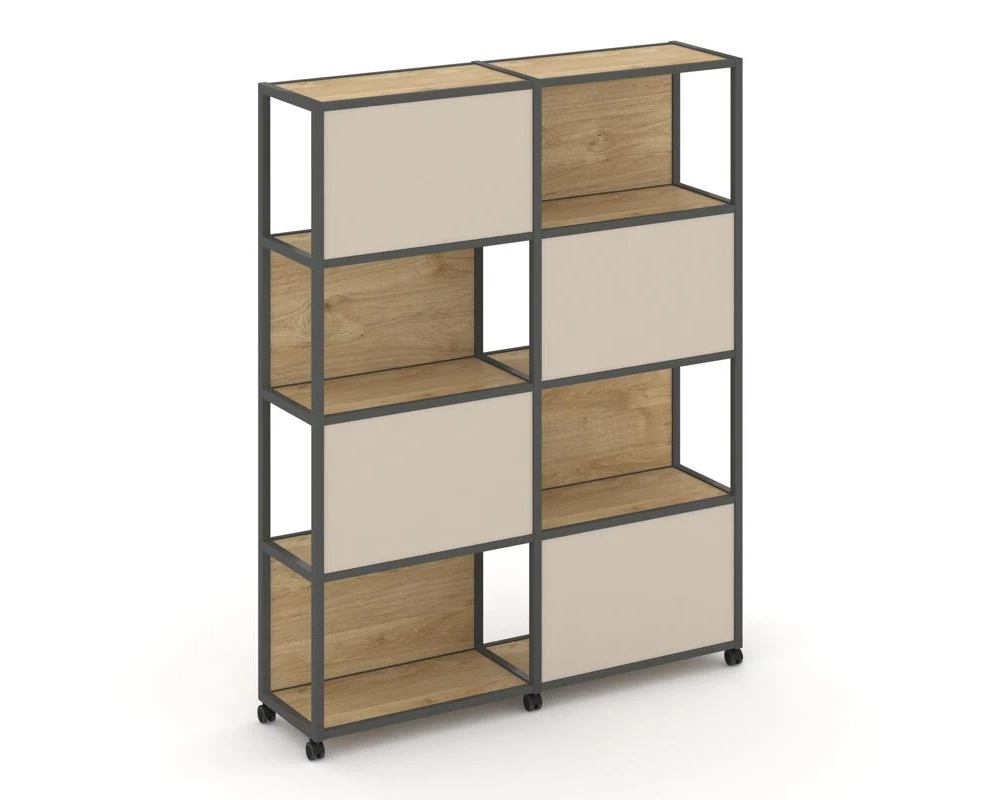 Стеллаж 5 уровней 2 секции VR.LT-STK-516.12 2370x400x2000 Shelf Mobile