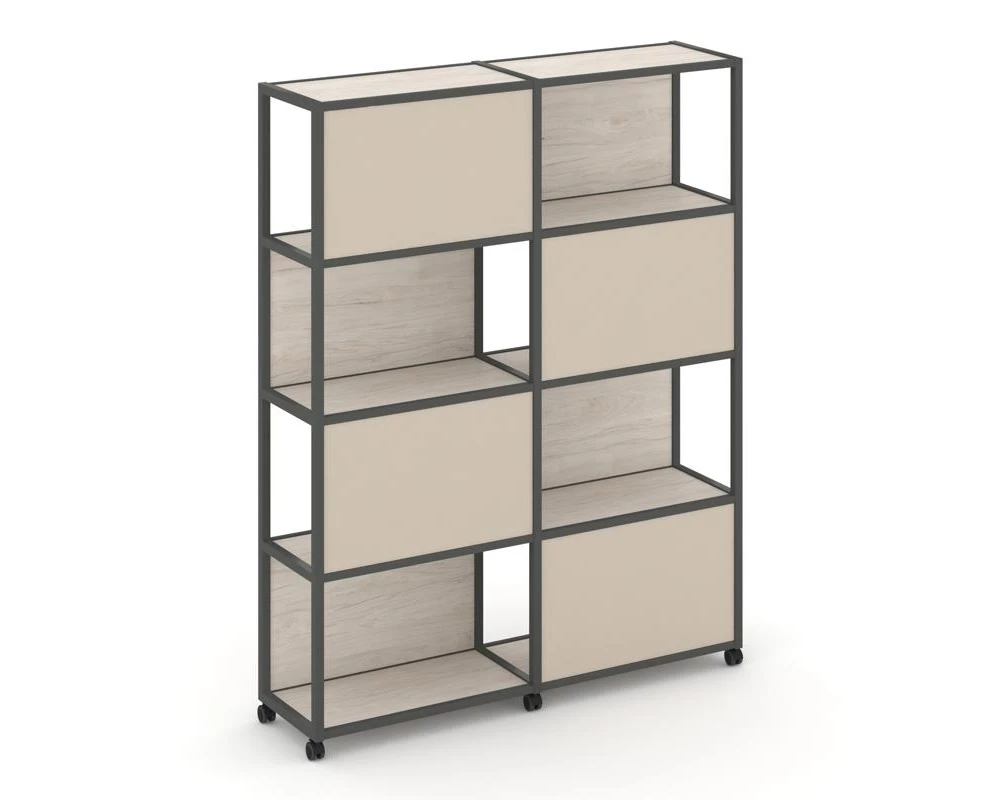 Стеллаж 5 уровней 2 секции VR.LT-STK-516.12 2370x400x2000 Shelf Mobile