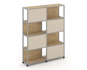 Стеллаж 5 уровней 2 секции VR.LT-STK-516.12 2370x400x2000 Shelf Mobile images