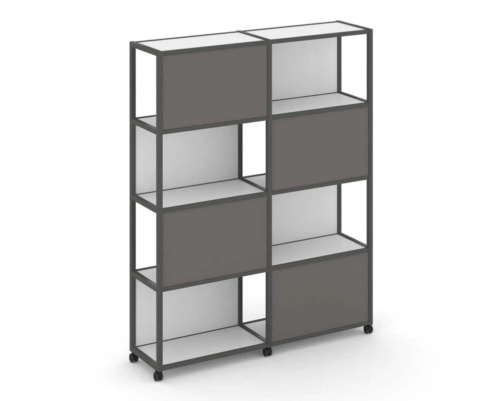 Стеллаж 5 уровней 2 секции VR.LT-STK-516.12 2370x400x2000 Shelf Mobile