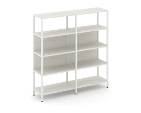 Двухсекционный стеллаж четырехярусный 1590х400х1613 Шелф Систем / Shelf System images