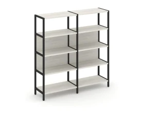 Двухсекционный стеллаж четырехярусный 1590х400х1613 Шелф Систем / Shelf System images