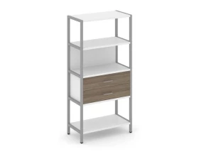 Односекционный стеллаж четырехярусный с ящиками 810х400х1613 Shelf System images