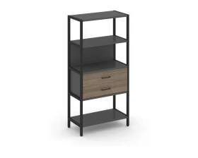 Односекционный стеллаж четырехярусный с ящиками 810х400х1613 Shelf System images