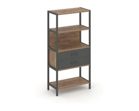 Односекционный стеллаж четырехярусный с ящиками 810х400х1613 Shelf System images