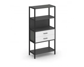 Односекционный стеллаж четырехярусный с ящиками 810х400х1613 Shelf System images