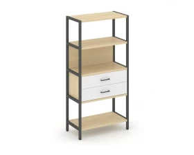 Односекционный стеллаж четырехярусный с ящиками 810х400х1613 Shelf System images