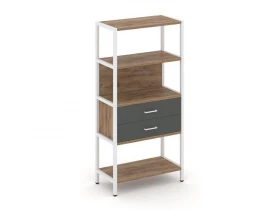 Односекционный стеллаж четырехярусный с ящиками 810х400х1613 Shelf System images