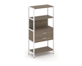 Односекционный стеллаж четырехярусный с ящиками 810х400х1613 Shelf System images