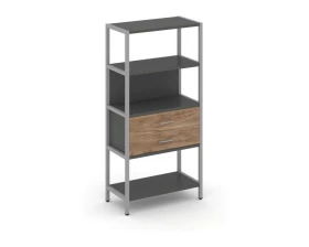 Односекционный стеллаж четырехярусный с ящиками 810х400х1613 Shelf System images