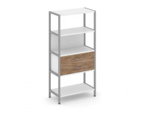 Односекционный стеллаж четырехярусный с ящиками 810х400х1613 Shelf System images