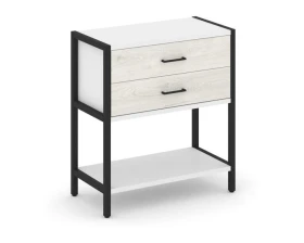 Односекционный стеллаж двухярусный с ящиками 810х400х879 Шелф Систем / Shelf System images