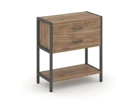 Односекционный стеллаж двухярусный с ящиками 810х400х879 Шелф Систем / Shelf System images