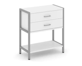 Односекционный стеллаж двухярусный с ящиками 810х400х879 Шелф Систем / Shelf System images