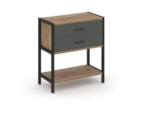 Односекционный стеллаж двухярусный с ящиками 810х400х879 Шелф Систем / Shelf System images