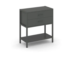 Односекционный стеллаж двухярусный с ящиками 810х400х879 Шелф Систем / Shelf System images