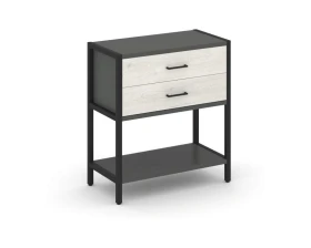 Односекционный стеллаж двухярусный с ящиками 810х400х879 Шелф Систем / Shelf System images