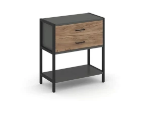 Односекционный стеллаж двухярусный с ящиками 810х400х879 Шелф Систем / Shelf System images