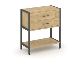 Односекционный стеллаж двухярусный с ящиками 810х400х879 Шелф Систем / Shelf System images