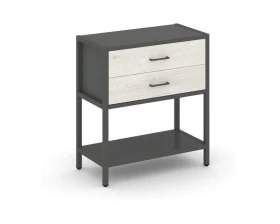 Односекционный стеллаж двухярусный с ящиками 810х400х879 Шелф Систем / Shelf System images