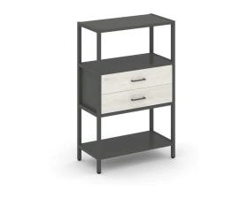 Односекционный стеллаж трехярусный с ящиками 810х400х1246 Шелф Систем / Shelf System images