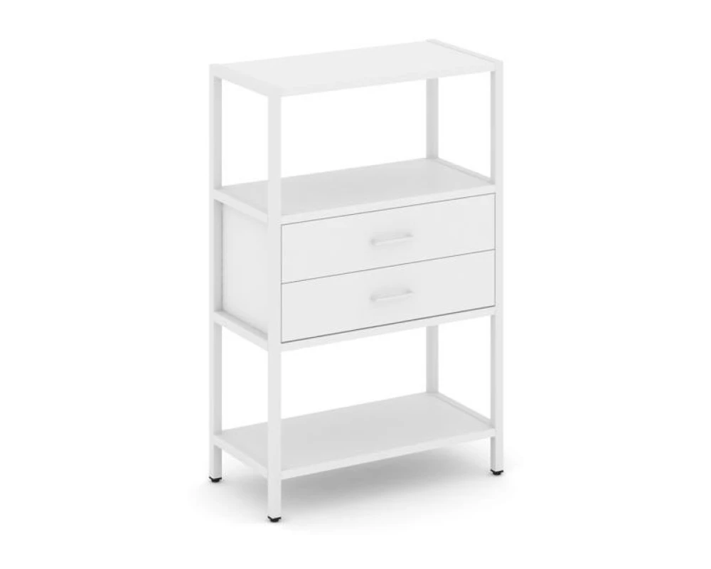 Односекционный стеллаж трехярусный с ящиками 810х400х1246 Шелф Систем / Shelf System