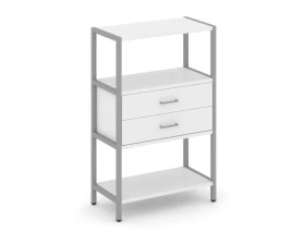 Односекционный стеллаж трехярусный с ящиками 810х400х1246 Шелф Систем / Shelf System images