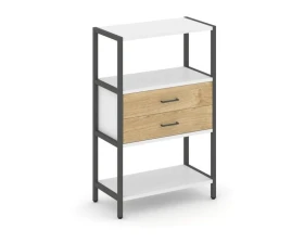 Односекционный стеллаж трехярусный с ящиками 810х400х1246 Шелф Систем / Shelf System images