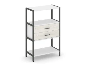 Односекционный стеллаж трехярусный с ящиками 810х400х1246 Шелф Систем / Shelf System images