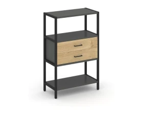 Односекционный стеллаж трехярусный с ящиками 810х400х1246 Шелф Систем / Shelf System images