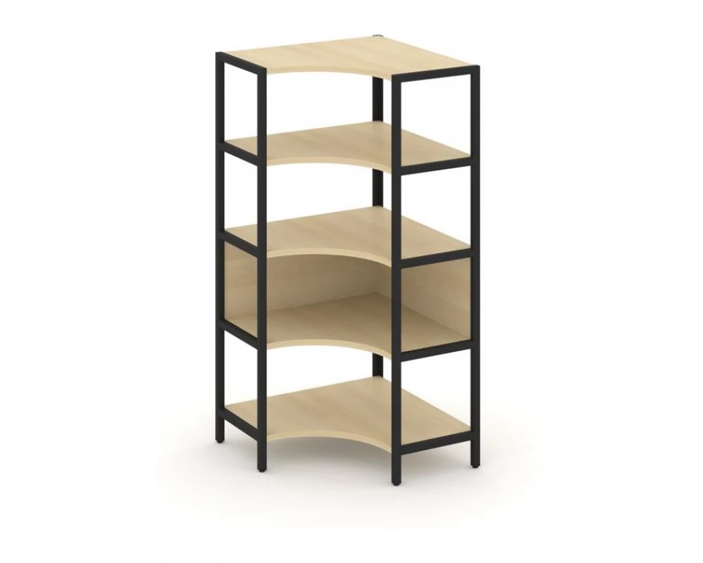 Односекционный угловой стеллаж четырехярусный 810х810х1613 Shelf System