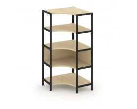 Односекционный угловой стеллаж четырехярусный 810х810х1613 Shelf System images